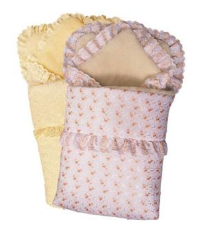 Конверт и одеяло для новорожденного меховой