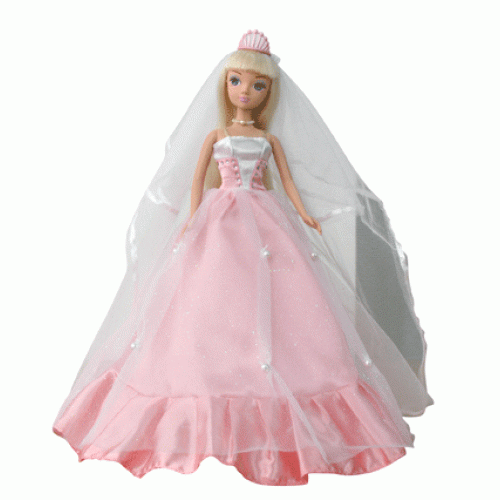 Кукла Соня, Золотая Коллекция, в свадебном розовом платье с короной, блондинка