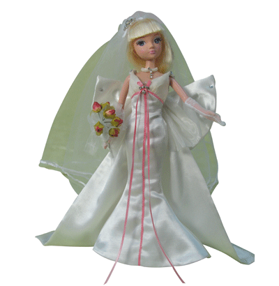 Кукла Соня, Золотая Коллекция, Невеста-бабочка в платье с бантом сзади