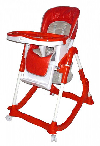 Детский стульчик для кормления CARMELLA 207 трансформирующийся в качалку